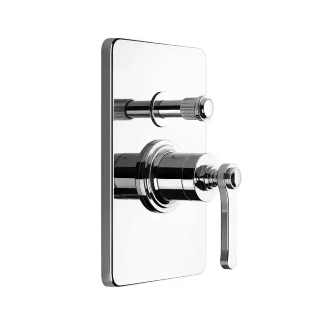 Gessi Venti20 Смеситель встраиваемый, однорычажный, с переключателем на 2 положения, внешняя часть, цвет: хром