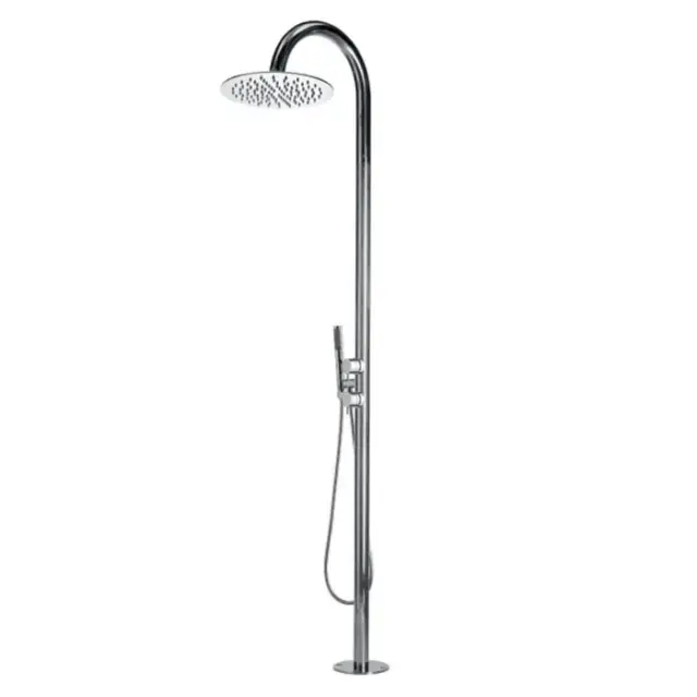 Bossini Tetis Душевая колонна напольная, h2285 мм, верхний душ Ø300 мм, 2 прогрессивных смесителя, цвет: хром