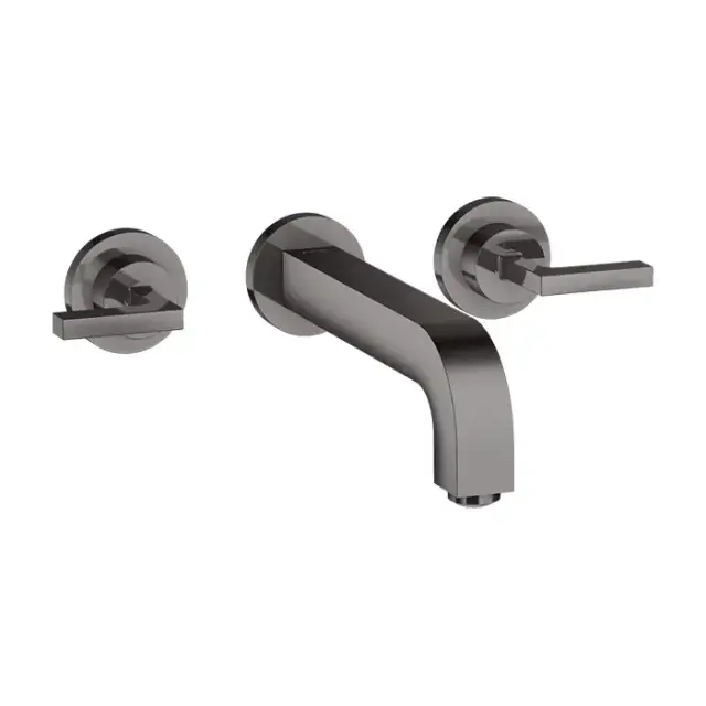 Axor Citterio Смеситель для раковины 222, встраиваемый, излив: 22.2см., ручка: рычаг, цвет: полированный черный хром