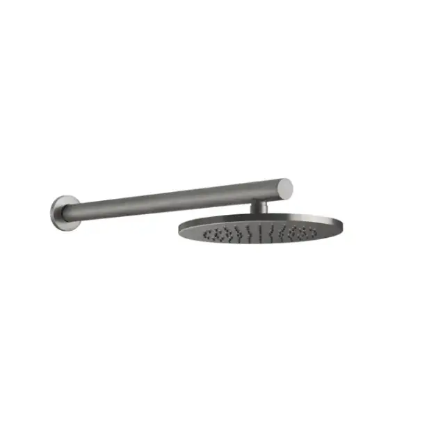 Gessi 316 Душевая головка шарнирная для настенного крепления на 1/2&quot;, Ø21.9см, цвет: Steel Brushed