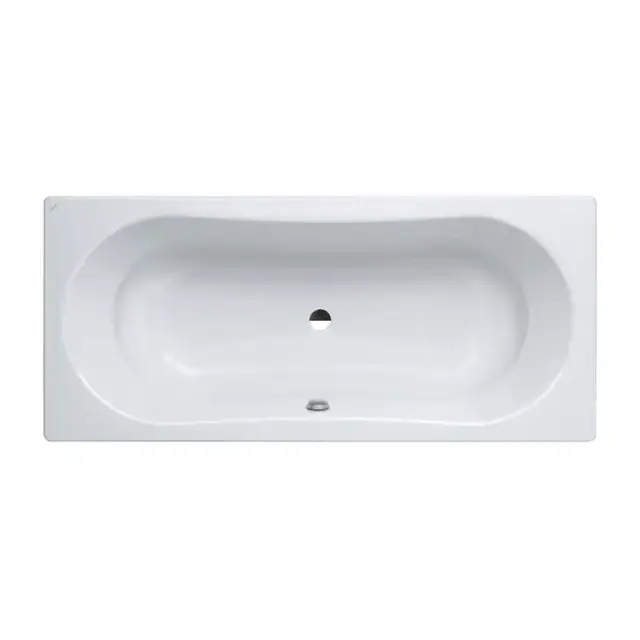 Laufen Thallium Ванна встраиваемая, 180x80см., прямоугольная, с центральным выпуском, шумоизоляционное покрытие, эмалированная сталь (3.5 мм), с отверстиями для ручек, с антискользящим покрытием, цвет: белый