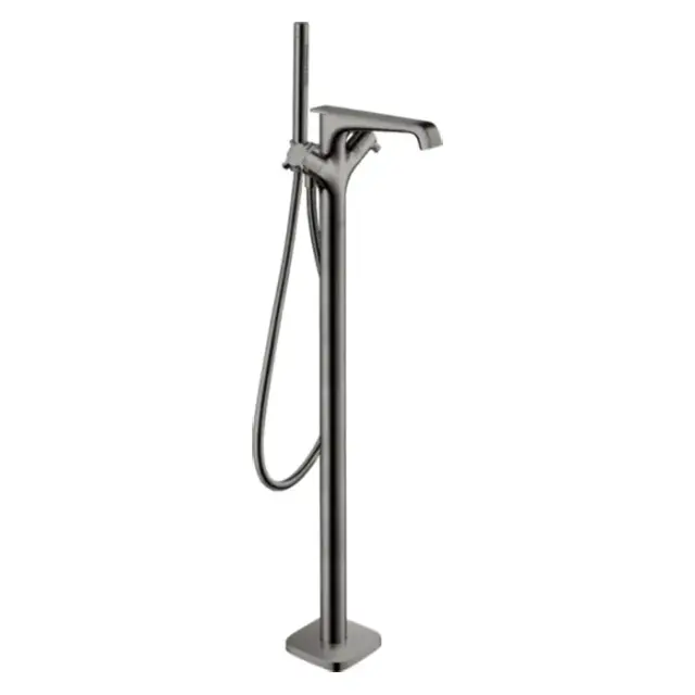 Axor Citterio E Смеситель для ванны, напольный, термостатический, с ручным душем, цвет: полированный черный хром