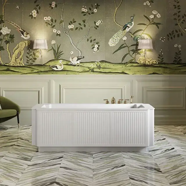 Devon&Devon The Thirties Ванна отдельностоящая 191х94см, White Tec Plus, сифон + крышка слива в комплекте, цвет: белый матовый