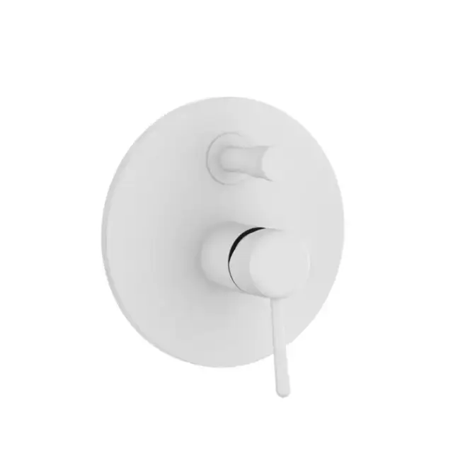 Gessi Goccia Встраиваемый однорычажный смеситель с переключателем, внешняя часть, цвет: белый