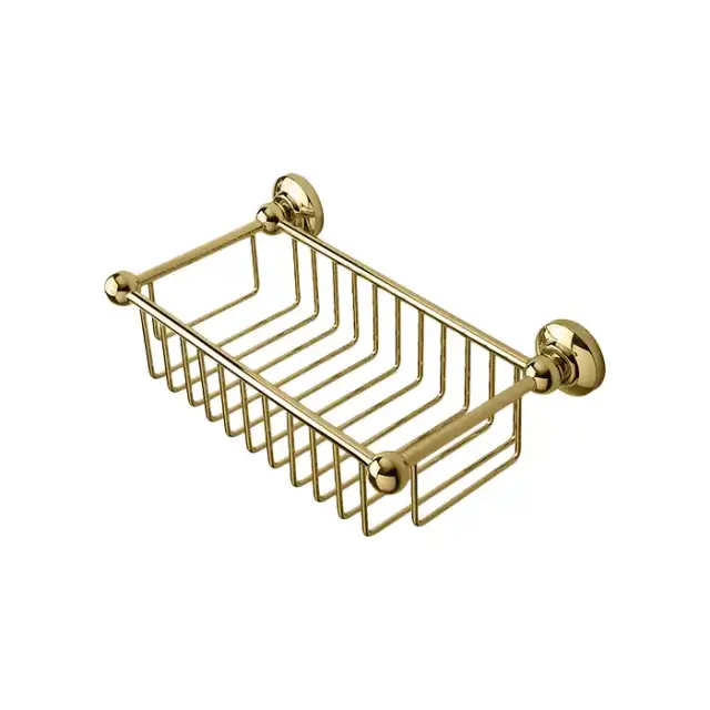 3SC New England Полочка-решетка 31х17х9см., подвесная, цвет: Oro 24Kt Lucido