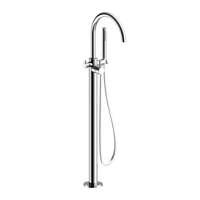 Almar Freestanding Смесителя на ванну, напольный, цвет: оружейный металл брашированный PVD