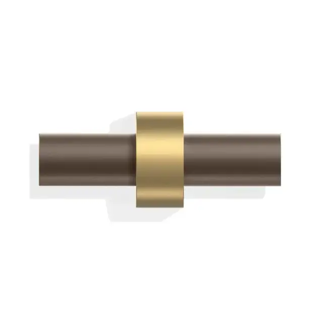 Decor Walther Century HAK2 Крючок двойной, цвет: золото матовое/бронза