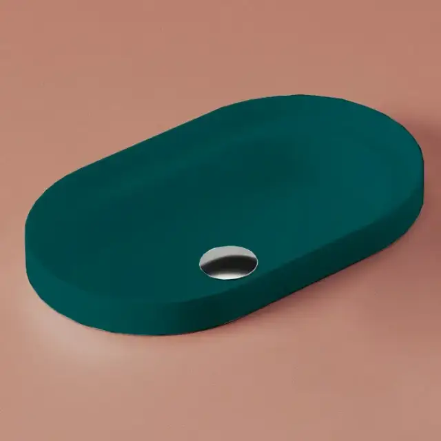 Artceram Fuori Scala Раковина встраиваемая 60х35 см, цвет: verde foresta