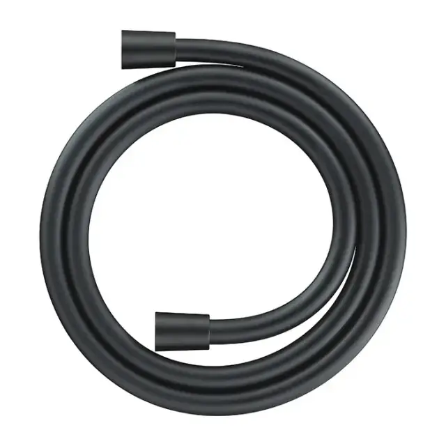 Duravit Шланг для душа защита пережима шланга, с коническим наконечником шланга, соединительная резьба 1/2“, 1600 мм, цвет: черный матовый