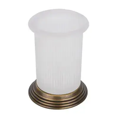 Colombo Hermitage Стакан настольный, цвет: античная бронза/матовое стекло