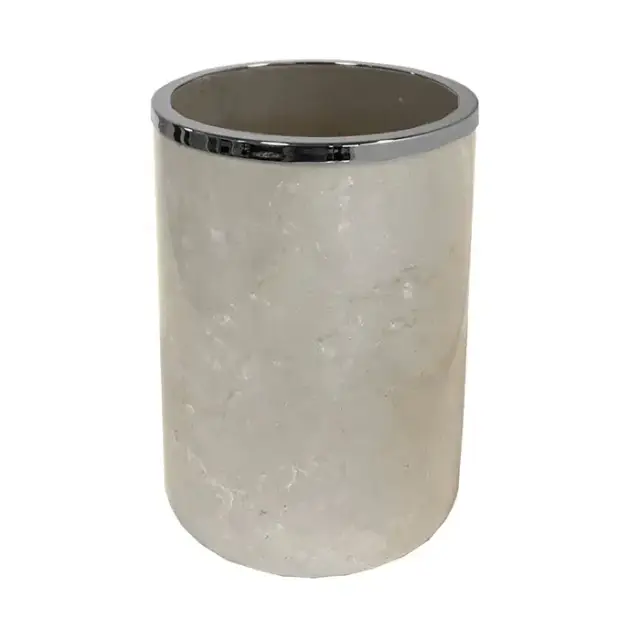 3SC Elegance Ведро без крышки 20х20хh28см, цвет: мрамор botticino/хром
