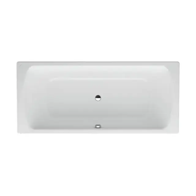 Laufen Pro Ванна встраиваемая, 180x80см, эмалированная сталь (3,5 мм), с центральным выпуском, шумоизоляционное покрытие, с отверстиями для ручек, с антискользящим покрытием, цвет: белый