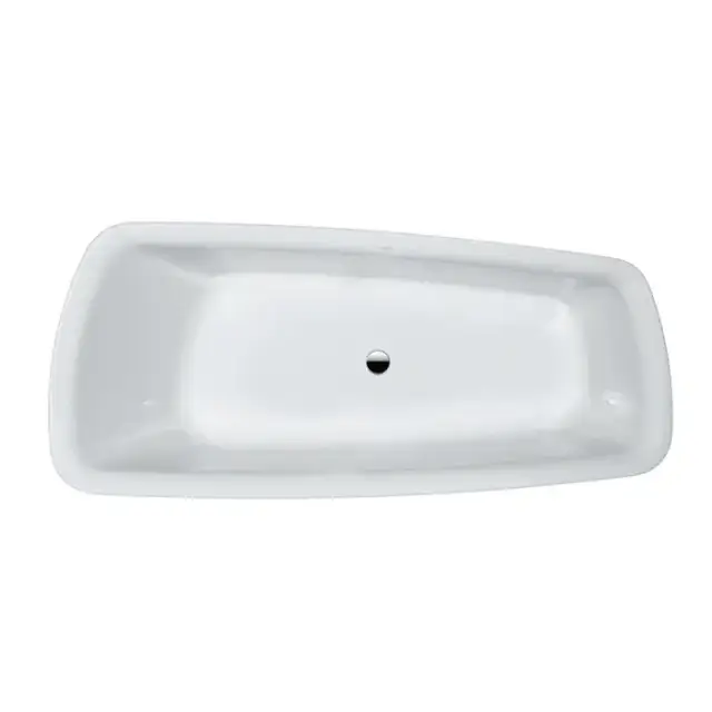 Laufen Palomba Ванна 180x80x45.5см, встраиваемая, ассиметричная, без слив-перелива, борт 2см, материал: акрил, цвет: белый