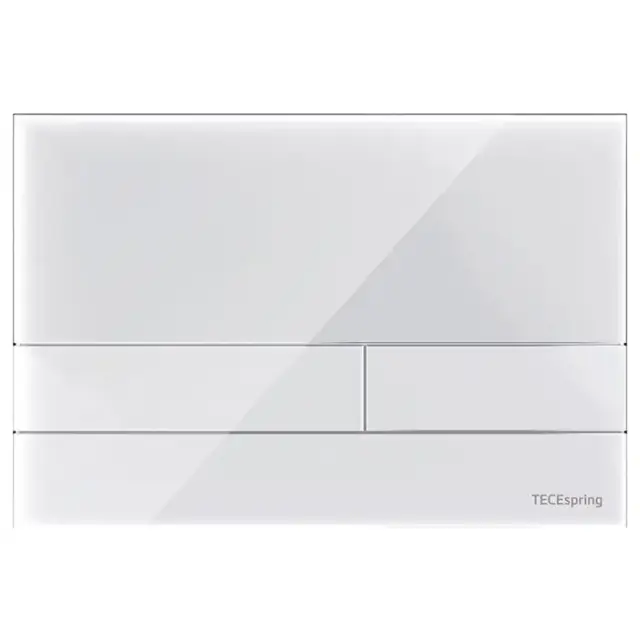 TECEspring Панель смыва для унитаза, акриловая, плоская, цвет: белый