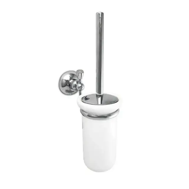 Nicolazzi Cristallo Di Rocca Ершик для унитаза подвесной, цвет: керамика / хром