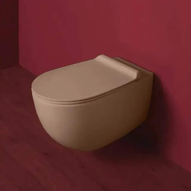 Simas Vignoni унитаз подвесной 56х36,5см., безободковый, цвет: moka matt