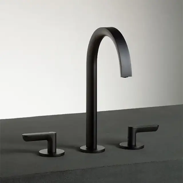 Fantini Icona Deco Смеситель для раковины, 3 отверстия, цвет: оружейная сталь