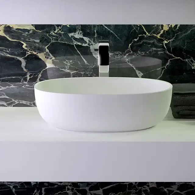 KNIEF Prime Раковина 53х35х90 см, без отв., цвет: белый матовый