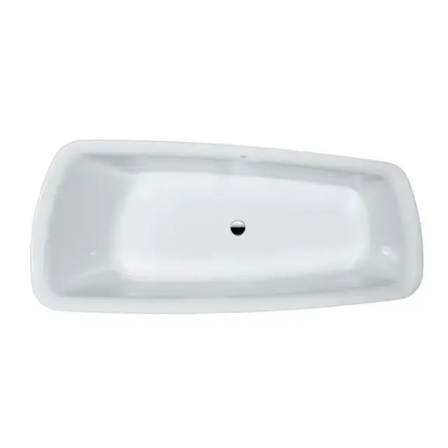 Laufen Palomba Ванна 180x80x45.5см, встраиваемая, ассиметричная, без слив-перелива, борт 8см, материал: акрил, цвет: белый