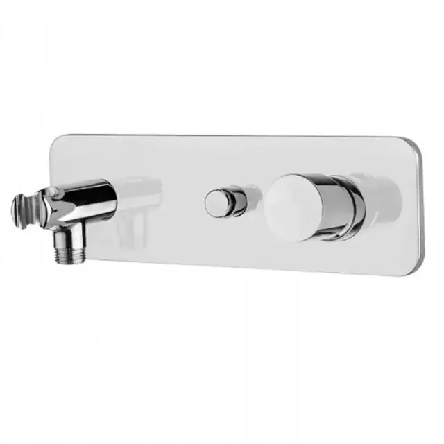 Bossini Oki Компелкт:Смеситель для душа с девиатором на 2 выхода и держатель с водорозеткой, соединение на 1/2”, цвет: хром