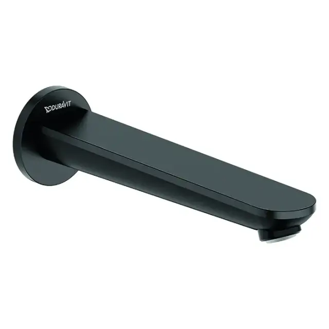 Duravit Wave Излив для ванны 202 мм, цвет: черный матовый