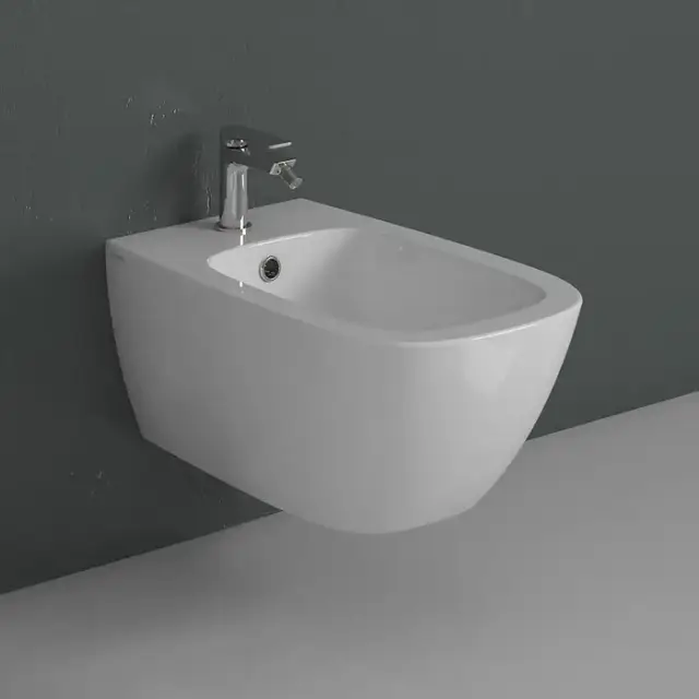 GLOBO Genesis Биде подвесное 50х36см, с 1 отв., с креплением, цвет: белый