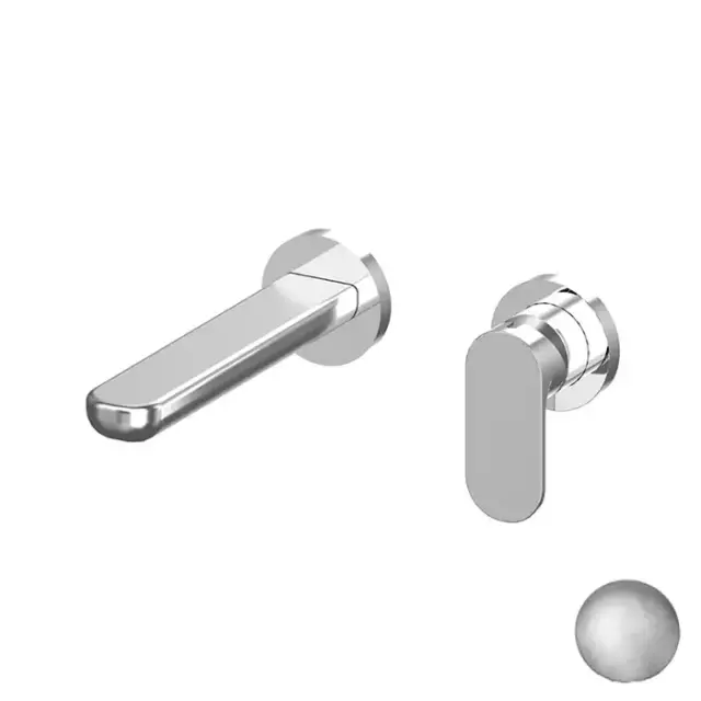 Gattoni H2Omix7000 Смеситель встроенный для раковины, на 2 отв.с GBOX, цвет: Nickel Spazzolato