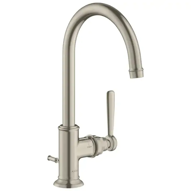 Axor Montreux, Смеситель для раковины 210, однорычажный, с донным клапаном,  цвет: никель шлифованный