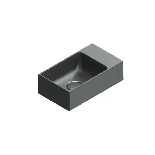 Catalano Premium Раковина 40x23см, без отв., цвет: черный матовый