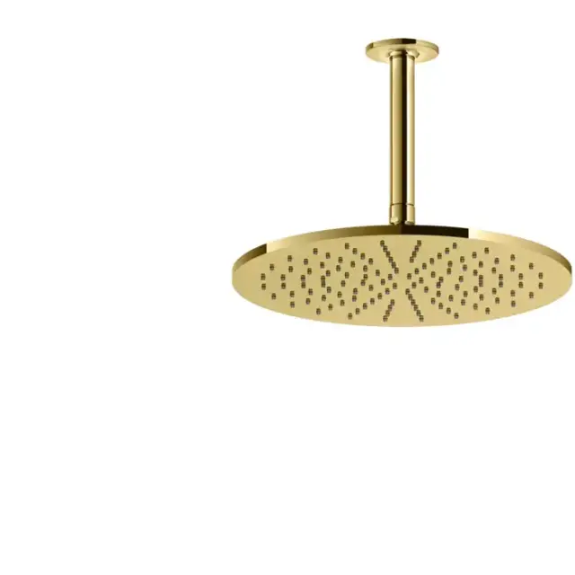 Gessi Inciso Верхний душ, 1/2&quot;, Ø30см, с защитой от налёта, потолочный, цвет: золото