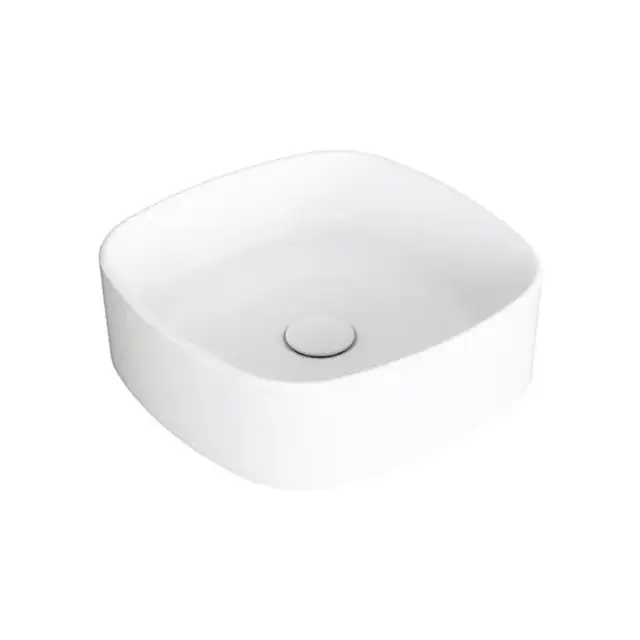 SIMAS Foriu Раковина квадратная накладная 40x40x13 см, без отв под смеситель, цвет: белый