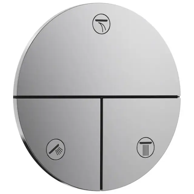Hansgrohe ShowerSelect S Переключатель потоков для ванны/душа, на 3 источника, цвет: хром