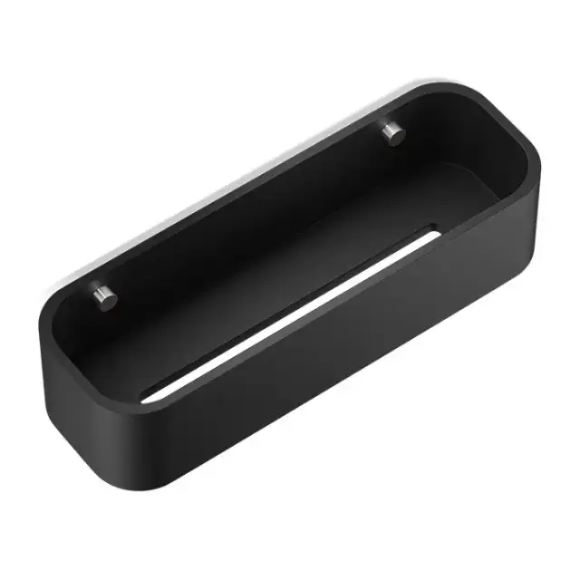 Decor Walther Black Stone DCT30 Душевая полочка 30x10см, подвесная, цвет: черный матовый / сталь матовая