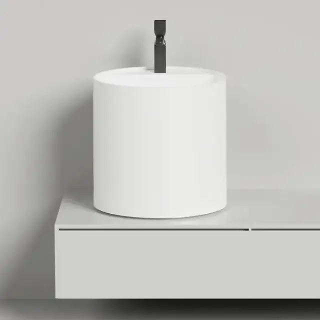 Salini Armonia Раковина 45x45x45см., 1 отв., накладная, S-Sense, цвет: белый глянцевый