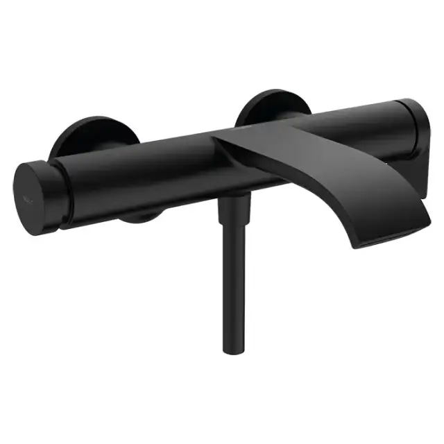 Hansgrohe Vivenis Смеситель для ванны, настенный, цвет: черный матовый