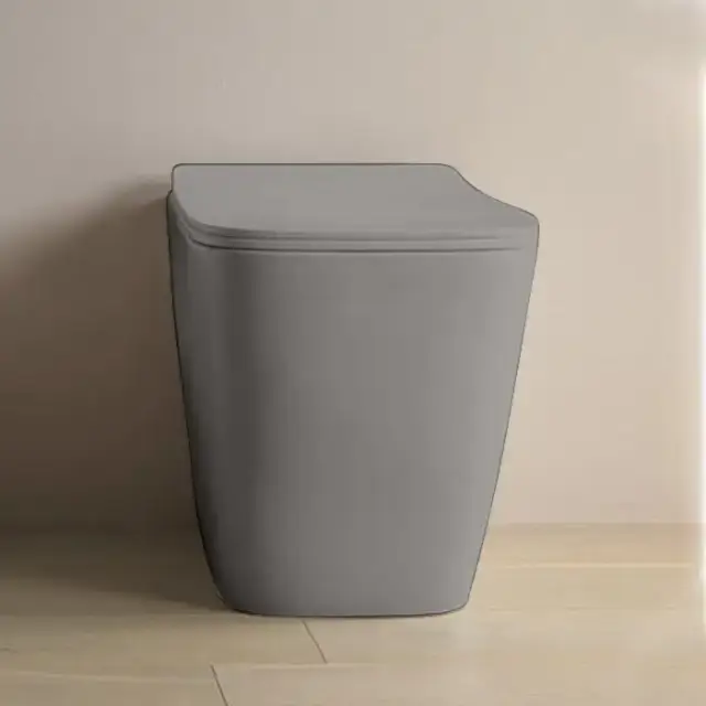 Artceram A16 Унитаз напольный, 52,5х36см, безободковый, слив универсальный, с крепежом, цвет: grigio oliva