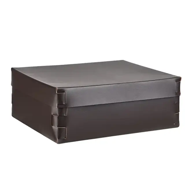 Colombo Adj Коробка Snob 36x30хH13.5см., настольная, цвет: шоколад/капучино