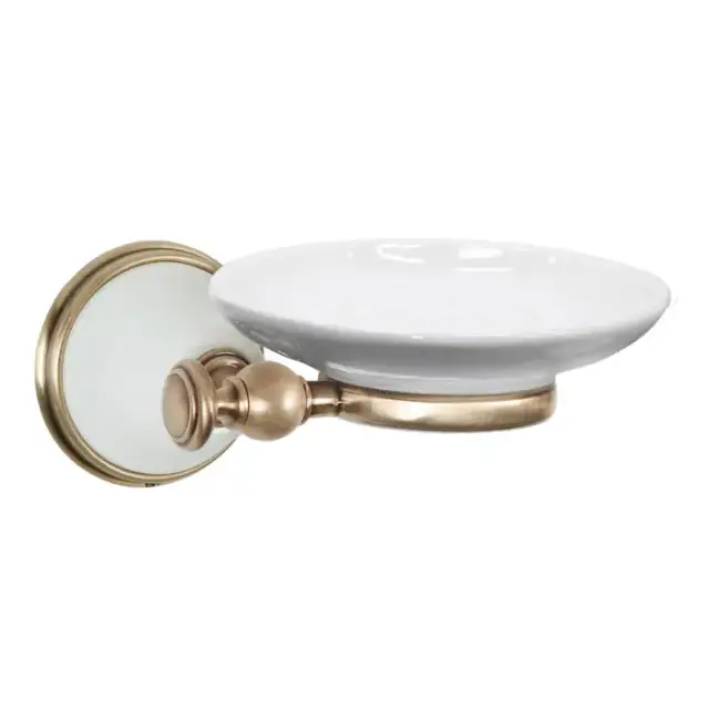 TW Harmony 106, подвесная мыльница, керамическая белая, цвет: белый/бронза
