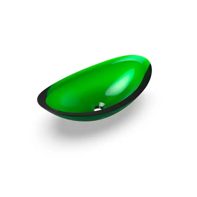 Knief Charm Shape Раковина накладная 58.1x33.1x16.9см, без отв., из полимерного материала, цвет:  Malachit # 090