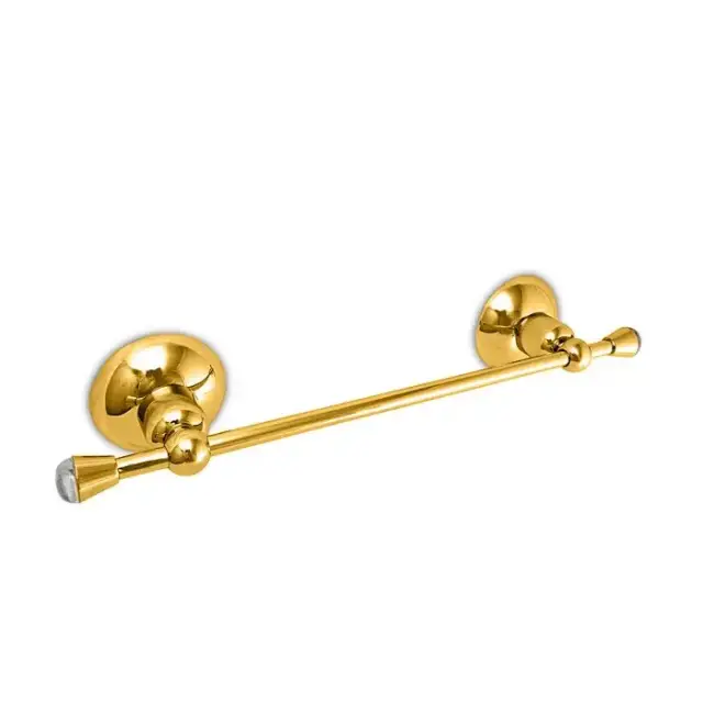 Nicolazzi Cristallo Di Rocca Полотенцедержатель 24 см, подвесной, цвет: золото