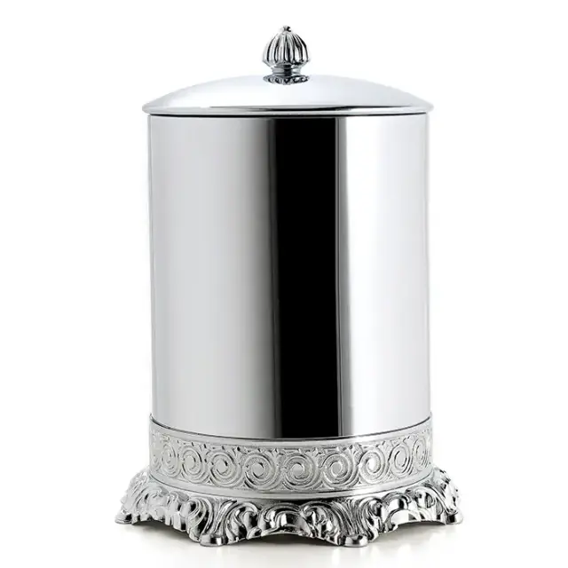 3SC Bally Ведро с крышкой, ручка Piccadilly, цвет: золото 24к. Lucido