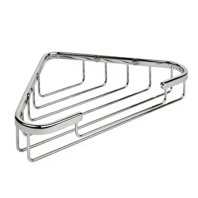 Colombo Basic Угловая металлическая полочка 24.5x15x4.5см, цвет: хром