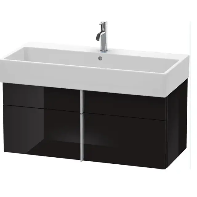 Duravit VA Тумба подвесная 98.4x43.1х44.1см., с раковиной, 1 выдв.ящик, цвет: черный
