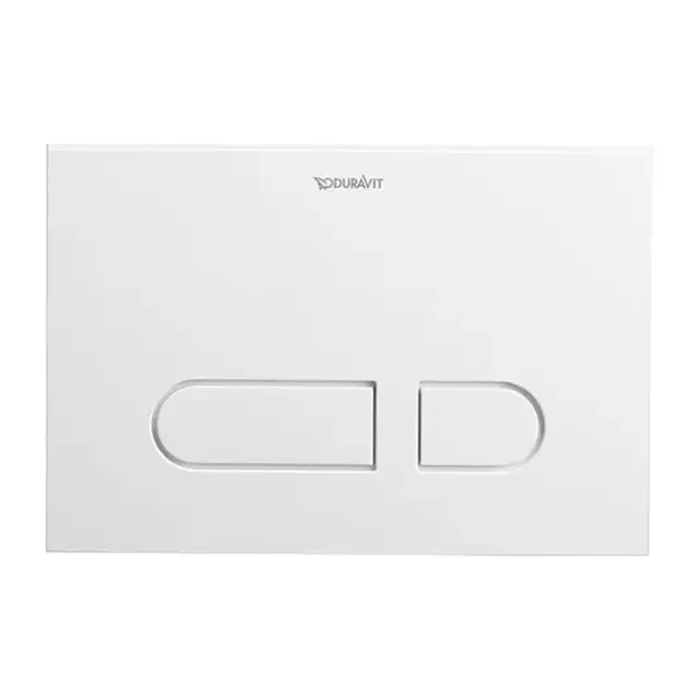 Duravit DuraSystem А1 Клавиша смыва для унитаза, 21.7х14.6см, двойной смыв, фронтальная пластина, цвет: белый
