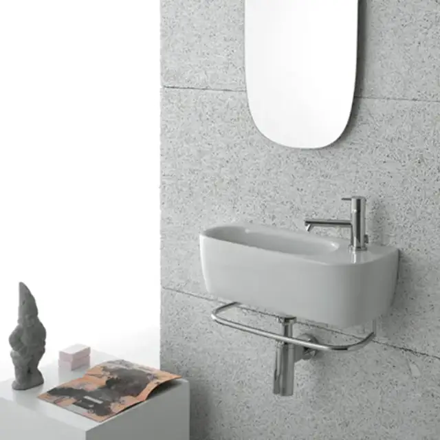 Globo Genesis Раковина 50х22х15 см, без отв., подвесная, цвет: белый