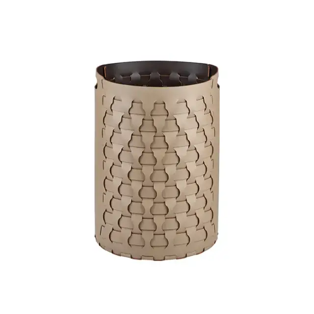 Colombo Adj Круглая корзина Dubai D40хH57см., напольная, цвет: капучино/шоколад