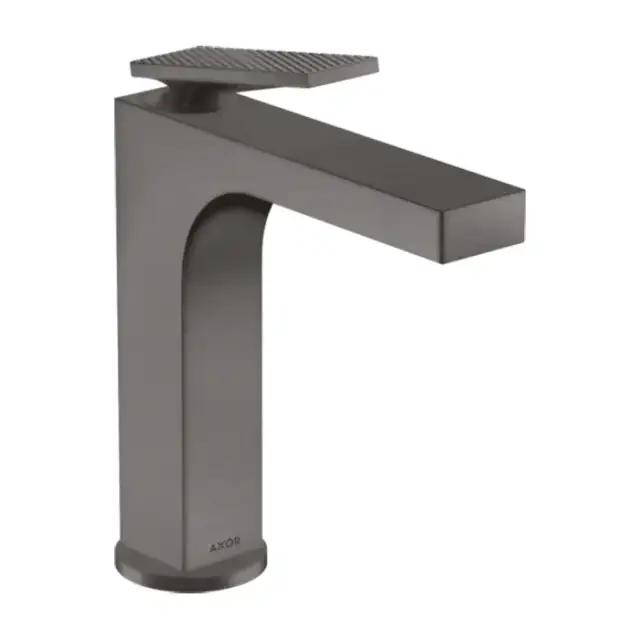 Axor Citterio Смеситель для раковины 160, на 1 отв., излив h: 16см, с донным клапаном, с текстурой, цвет: шлифованный черный хром