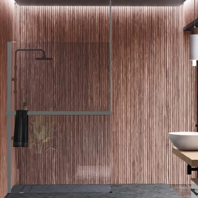 Novellini Kuadra H Душевое ограждение 160х205cм., с свободным входом, Sx, с потолочн кронштейн, с полотенцедержат, стекло прозрачное, цвет: Silver