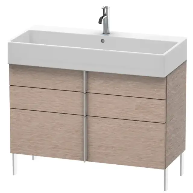Duravit Vero Air Тумба напольная 98.4x43.1х58.4см., с раковиной, цвет: Oak Cashmere