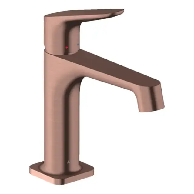 Axor Citterio M Смеситель для раковины 100, на 1 отв., с донным клапаном, цвет: шлифованное красное золото